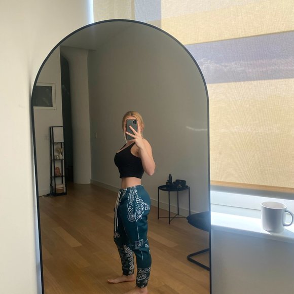 Kinetic Kings Teal Paisley Jogger Sweatpants - Picture 2 of 3